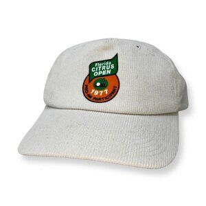 VINTAGE Florida Citrus Open 1977 Pro-Am Corduroy Snapback Hat Golf Tournament